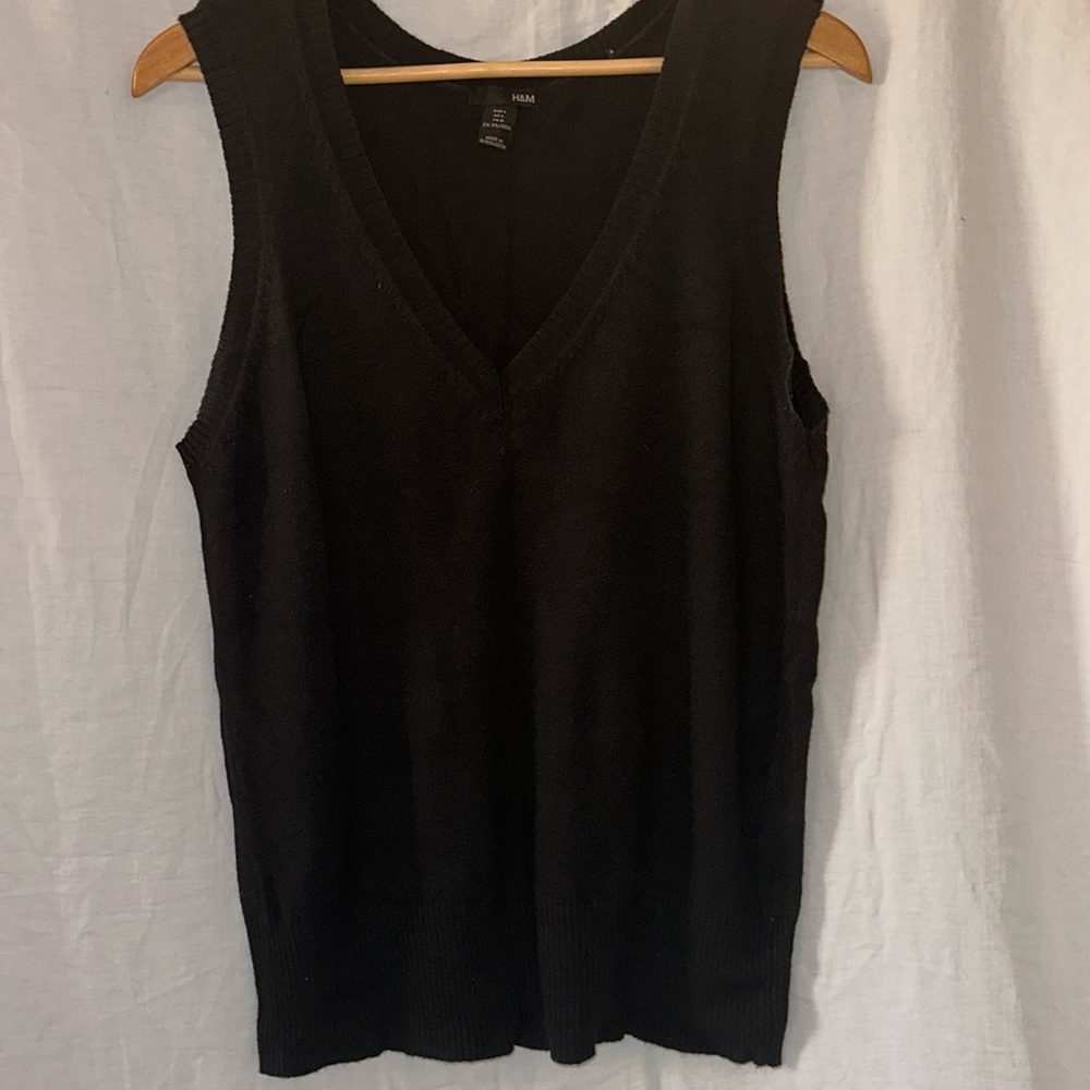 Black sweater vest